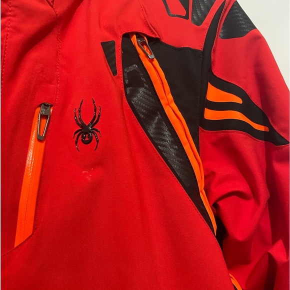 MENS red Spyder ski jacket in good condition! Size S - Picture 2 of 9